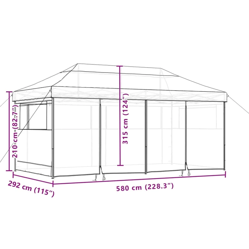 Partytent Inklapbaar Pop-Up
