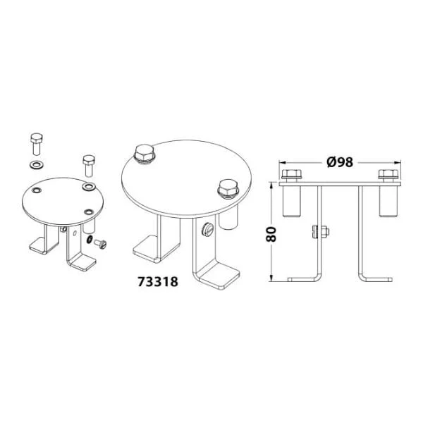 Astralpool Kit de mise à la terre pour escaliers en acier inoxydable 304 - liner