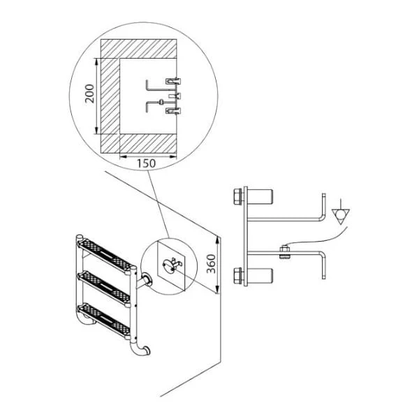Astralpool Kit de mise à la terre pour escaliers en acier inoxydable 304 - liner
