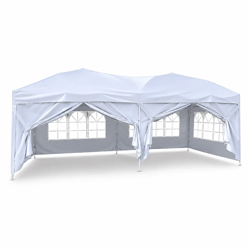 Carpa Plegable 6x3 M Con 6 Paredes Y Estructura Reforzada