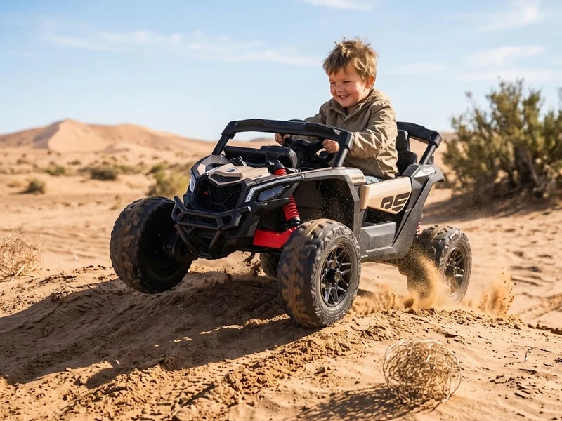 Can-Am Buggy, 24V Elektrische Kinderauto Met Eva Banden En Kunstleder Zitje!
