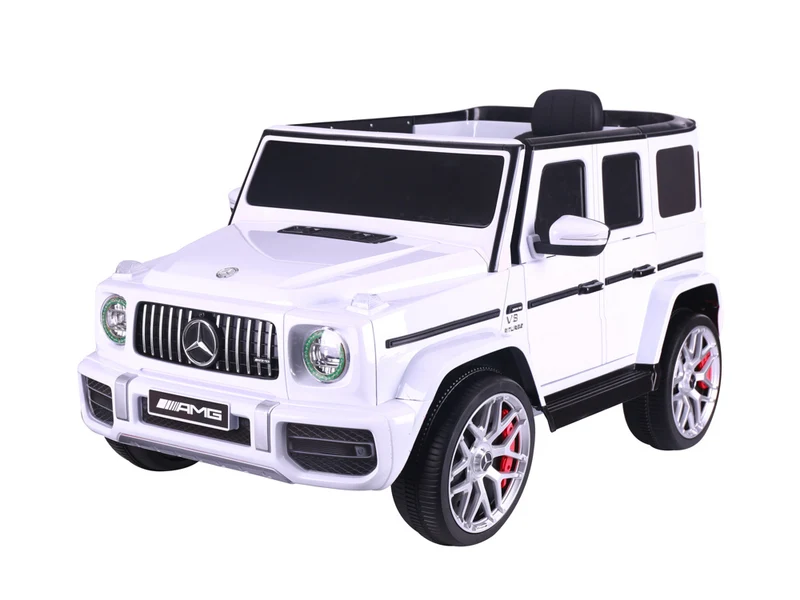 Mercedes G63, 12 Volt Kinder Accu Auto, Rubberen Banden, Leder Zitje En Meer!