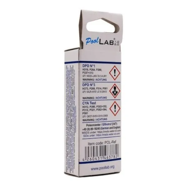 Mix-Refill (20 DPD 1, 20 Phenol Red, 10 Alka-M, 10 CYA-Test & 10 DPD 3)