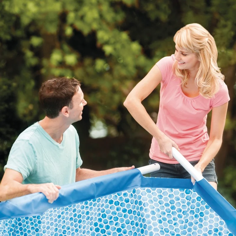 Intex Metal Frame Piscina Desmontable Redonda 244x51cm 1828L Azul