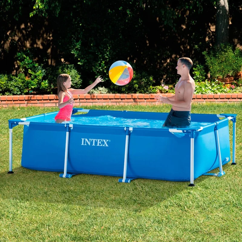 Intex Metal Frame Piscina Desmontable Rectangular 260x160x65cm 2282L