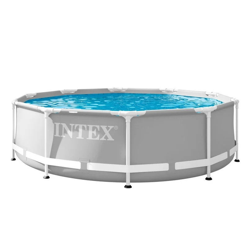 INTEX Prism Frame Piscina Redonda Desmontable 305x76cm Gris