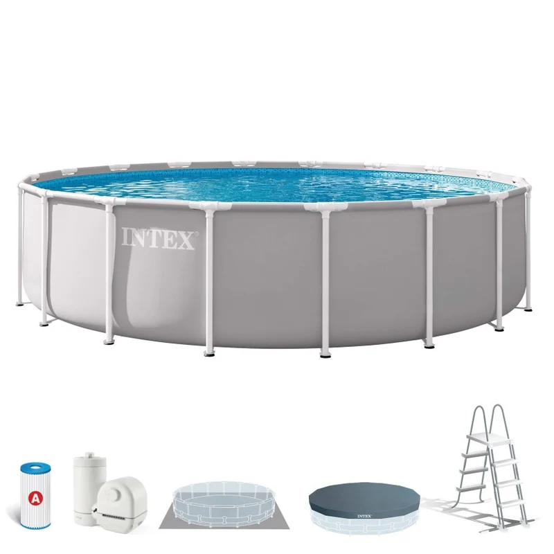 Intex Prism Frame Piscina Desmontable Redonda 549x122cm Con Depuradora