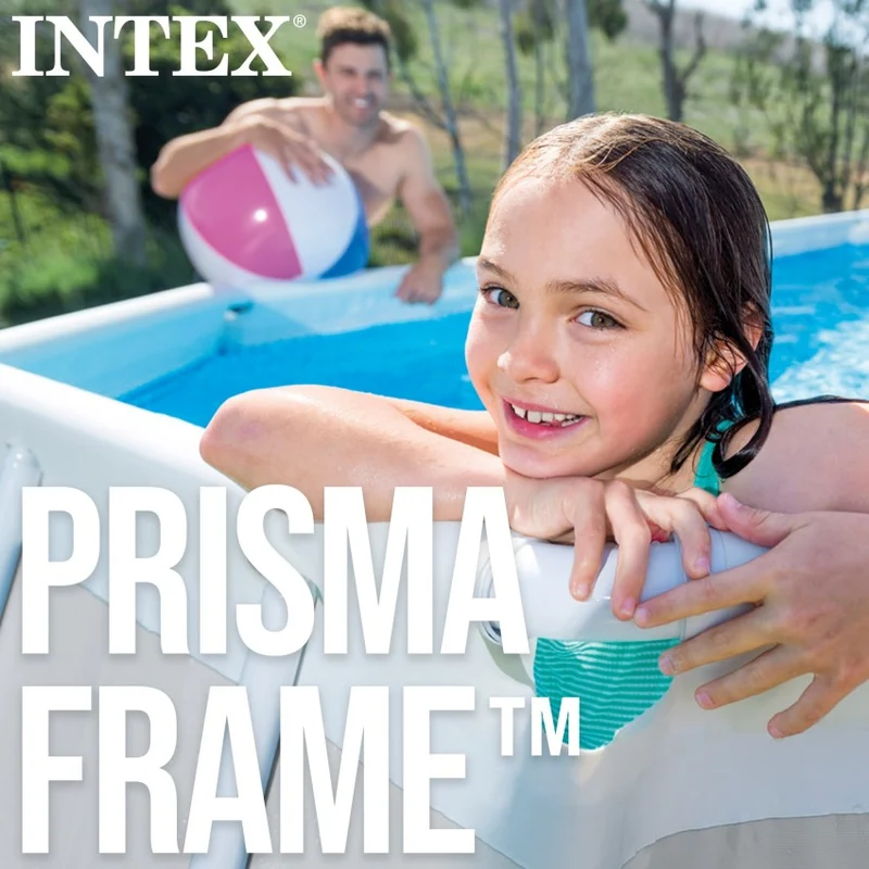 Intex Piscina Desmontable Rectangular Prism Frame 400x200x122cm con Depuradora