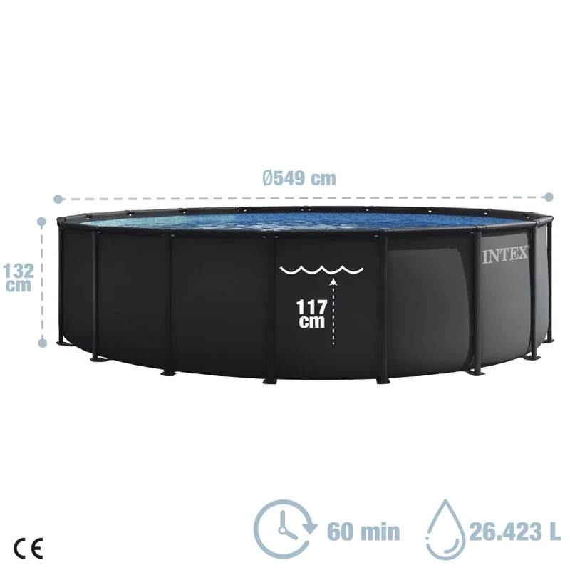 Intex Ultra XTR Piscina Desmontable Redonda 549x132 cm Depuradora