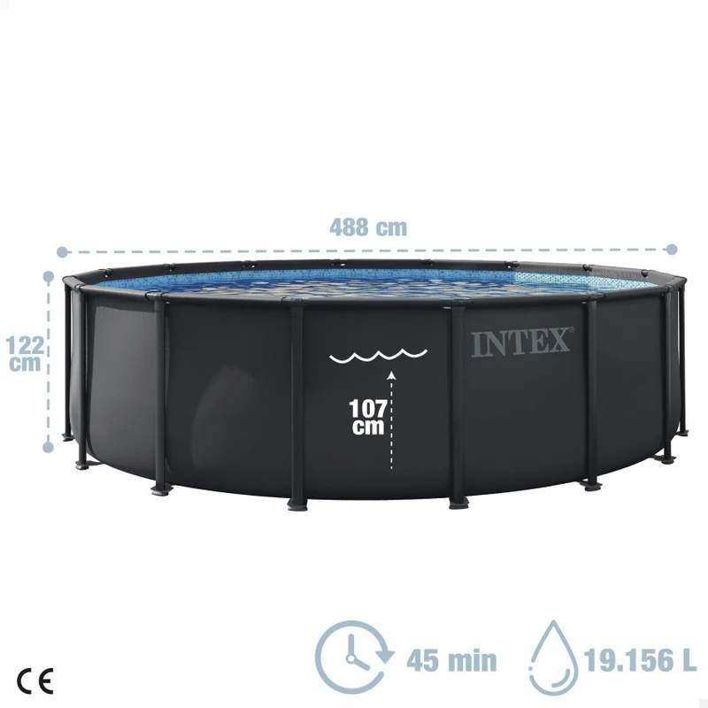 Intex Ultra XTR Piscina Desmontable Redonda 488x122 cm Depuradora