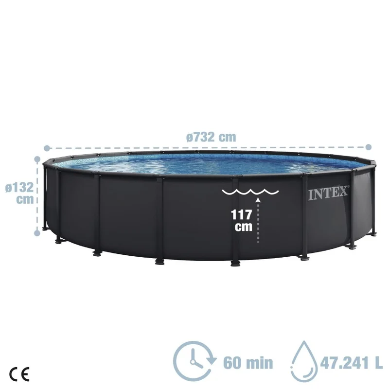 INTEX Ultra XTR Piscina Desmontable Redonda 732x132 cm con Depuradora