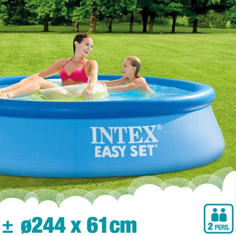 Intex Easy Set Piscina Hinchable Redonda 244x61cm con Depuradora