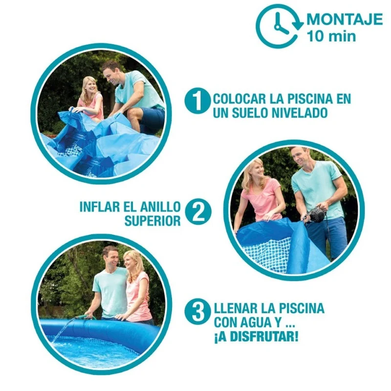 Intex Easy Set Piscina Hinchable Redonda 305x61cm Azul