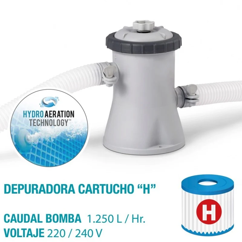 Intex Easy Set Piscina Hinchable 305x76cm con Depuradora 1250 l/h