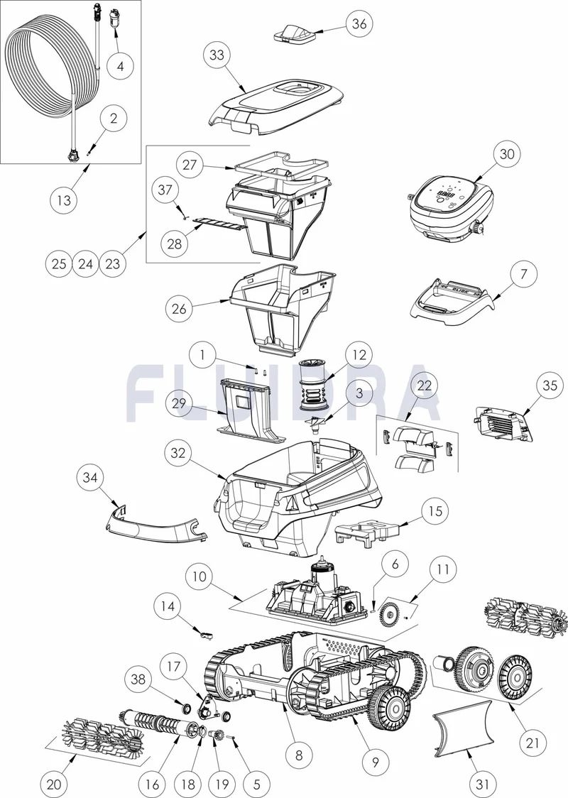 Recambio Aspirador ROBOT ZODIAC VOYAGER CNX 30 iQ