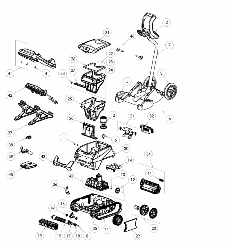 Recambio Aspirador ROBOT ZODIAC FREERIDER RF 5600 IQ bateria