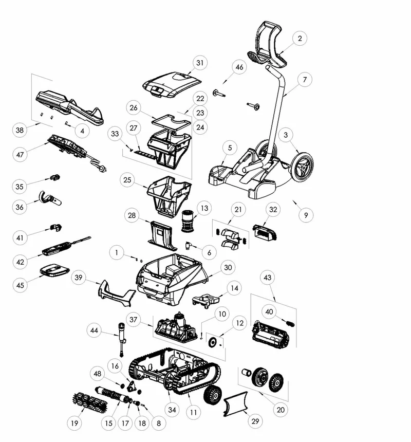Recambio Aspirador ROBOT ZODIAC FREERIDER RF 5600 IQ bateria