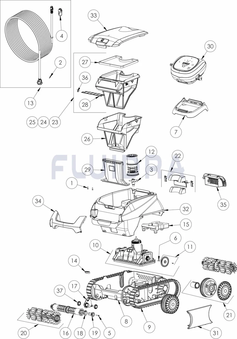 Recambio Aspirador ROBOT ZODIAC VOYAGER RE 4400 iQ