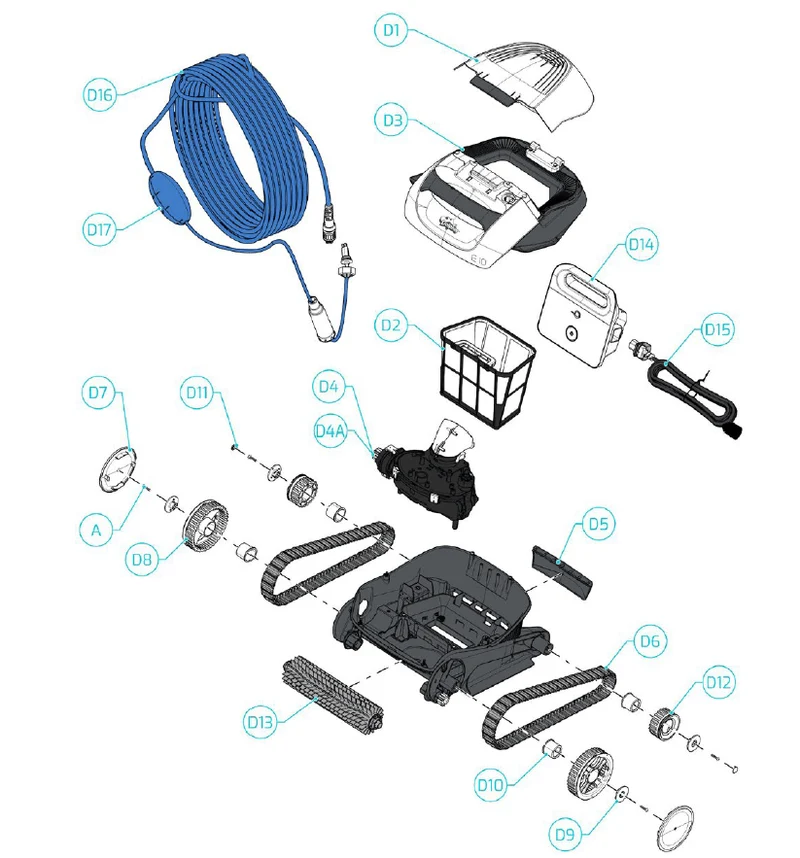 Recambios Aspirador robot Maytronics Dolphin E10