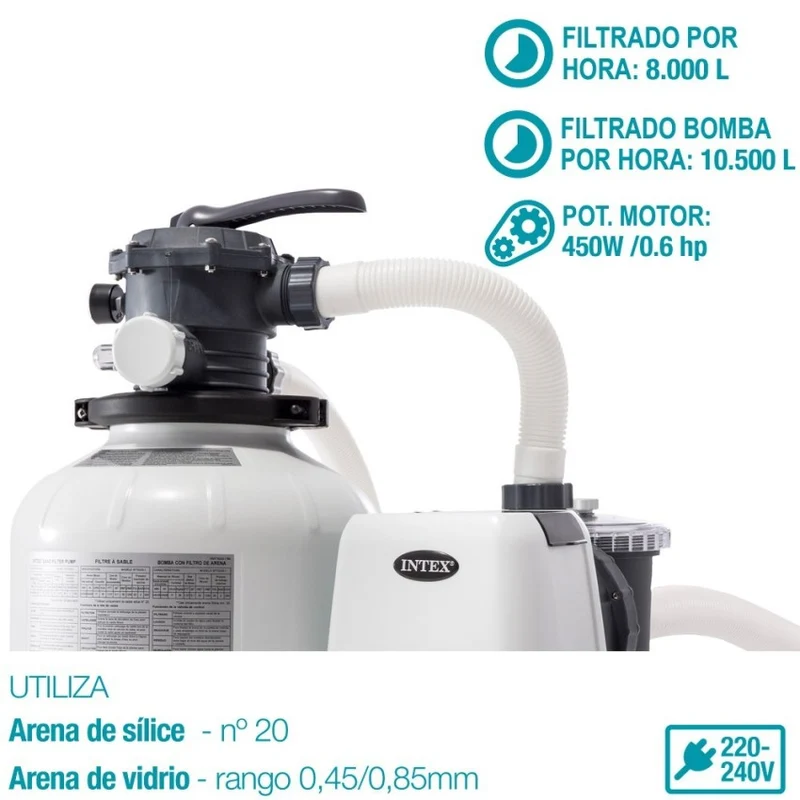 Intex Depuradora Arena SX2800 10.500 L/H para Piscinas