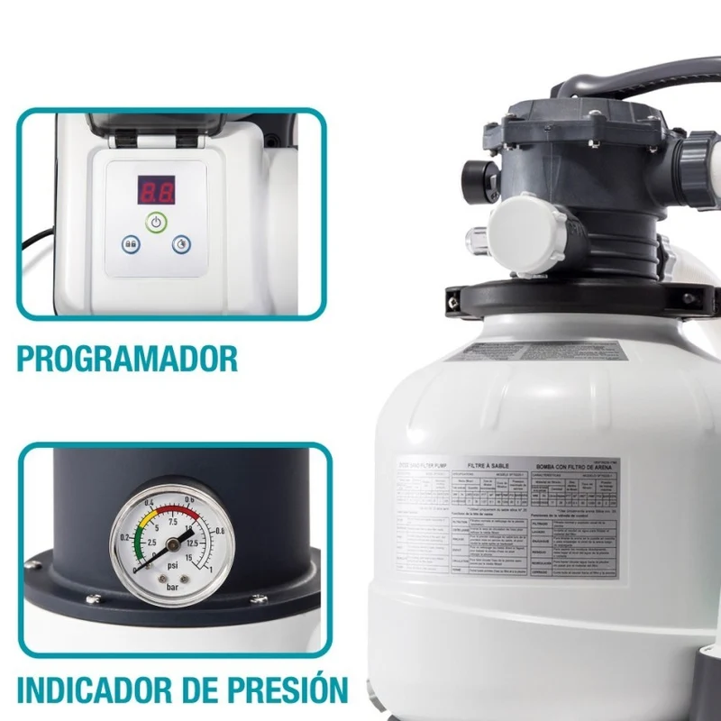 Intex Depuradora Arena SX2800 10.500 L/H para Piscinas