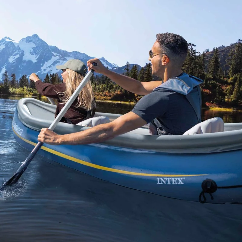 Intex Wyoming C2 Canoa Hinchable 2 Plazas con Remos