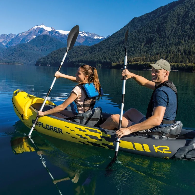 Intex Explorer K2 Inflatable Kayak 2 Person Yellow 312cm