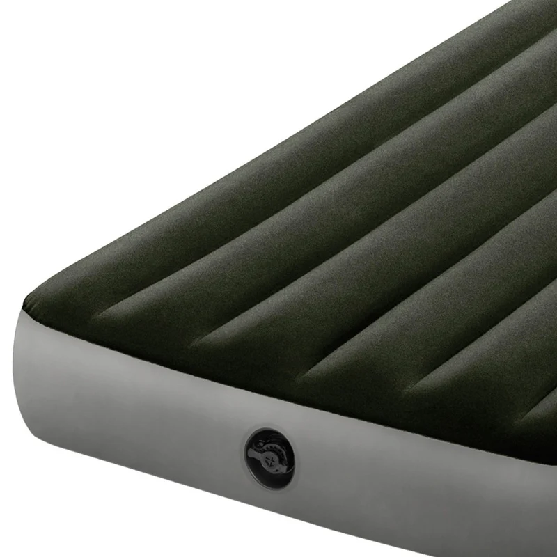 Intex Downy Colchón Hinchable Individual Fiber-Tech 99x191 cm Gris