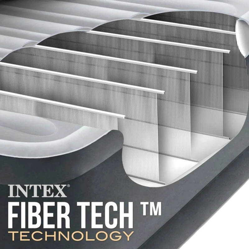 Intex Deluxe Comfort-Plush Elevated Colchón Hinchable Individual 99x191x46cm