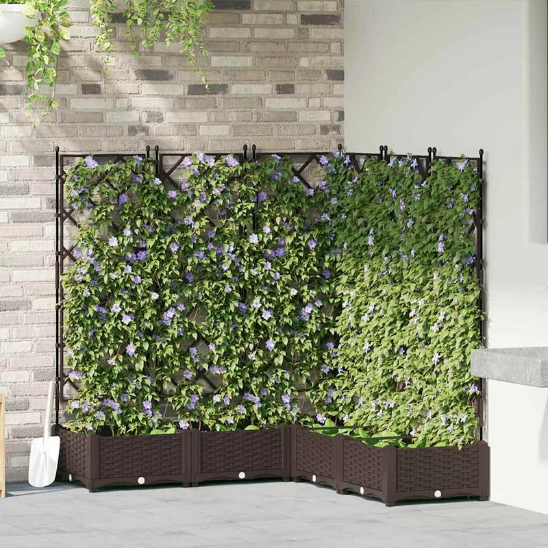 Tuinsteker Met Schutting En Wielen 3 St 120 X 40 X 149 Cm
