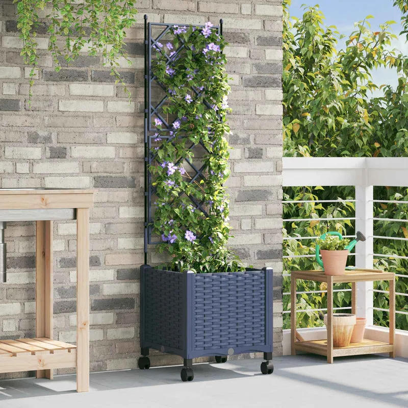 Tuinsteker Met Schutting En Wielen 3 St 120 X 40 X 149 Cm