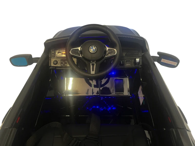 Bmw M5,Lithium, Leder Zitje, Rubberen Banden, Kinder Accu Auto!