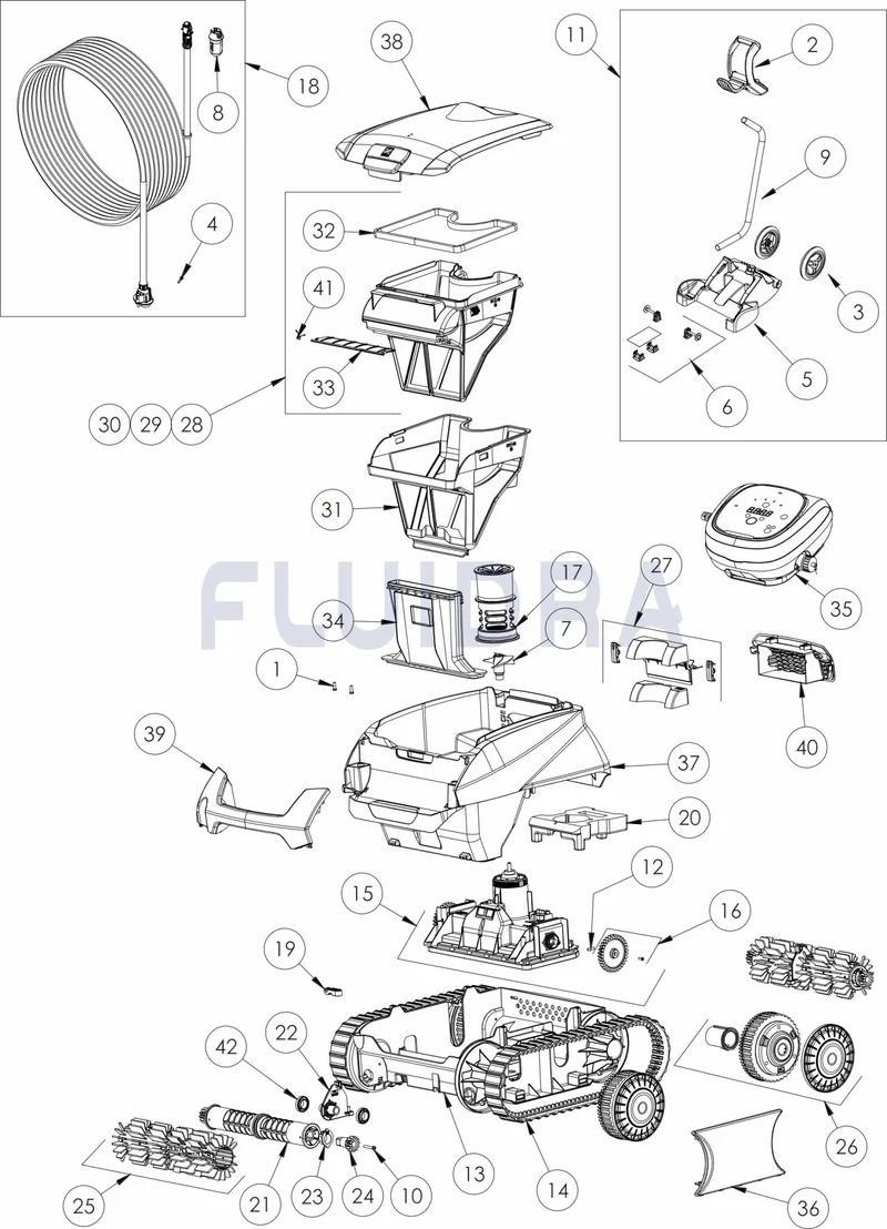Recambio Aspirador ROBOT ZODIAC VOYAGER RE 4700 iQ