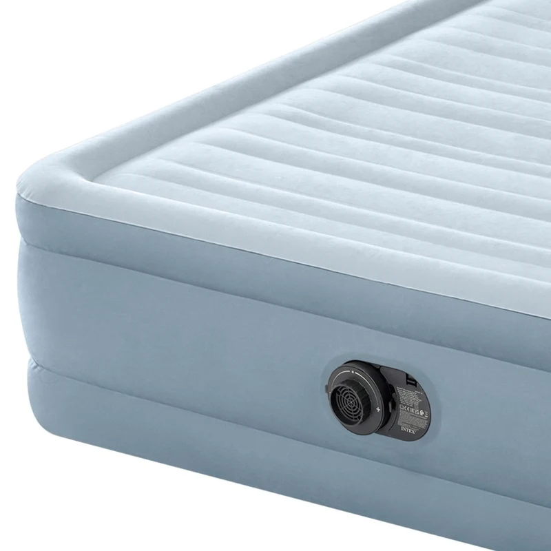 INTEX Dura-Beam Deluxe Colchón Hinchable Doble con Cabecero 152x236cm