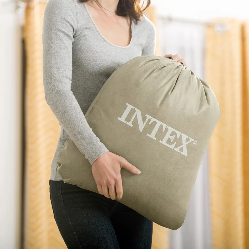 Intex Colchón Hinchable Infantil con Hinchador 107x168x25 cm