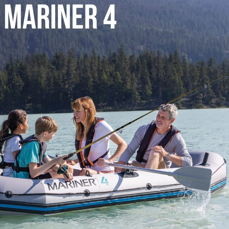 Intex Mariner 4 Barca Hinchable para 4 Personas con Remos