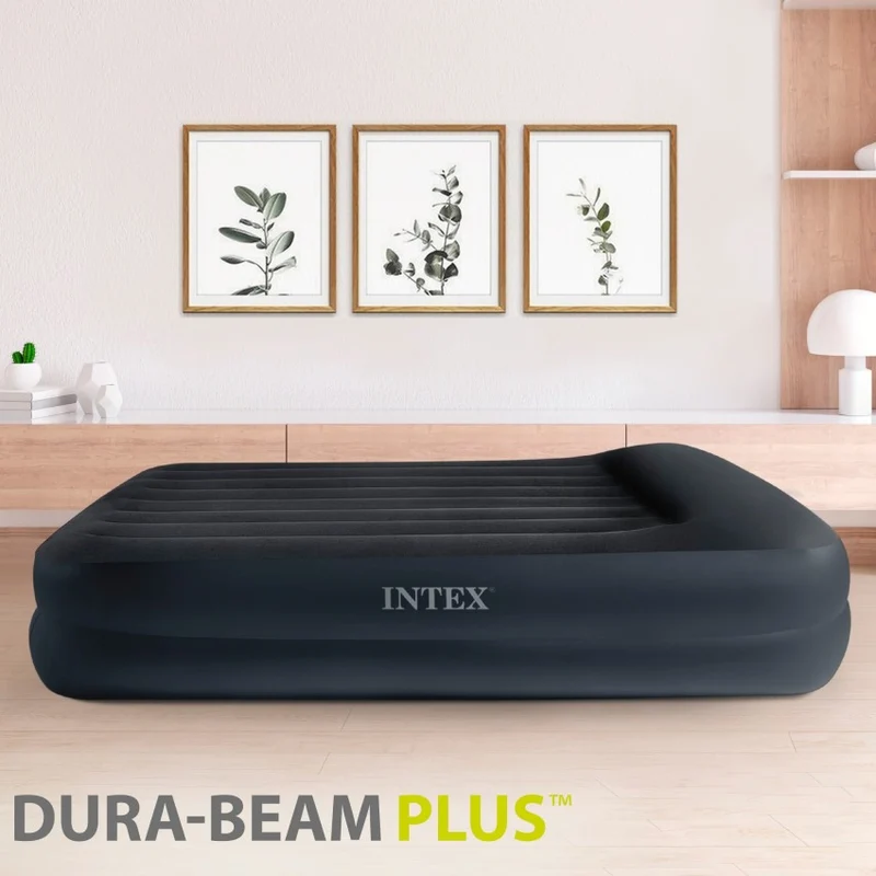 Intex Dura-Beam Plus Cama Hinchable Eléctrica Queen 152x203x42cm