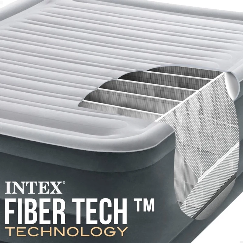 Intex Dura-Beam Deluxe Colchón Hinchable Comfort-Plush Queen 152x203x56cm