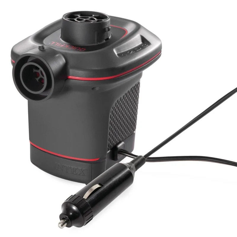 Intex Quick-Fill Hinchador Eléctrico para Coche con 3 Boquillas