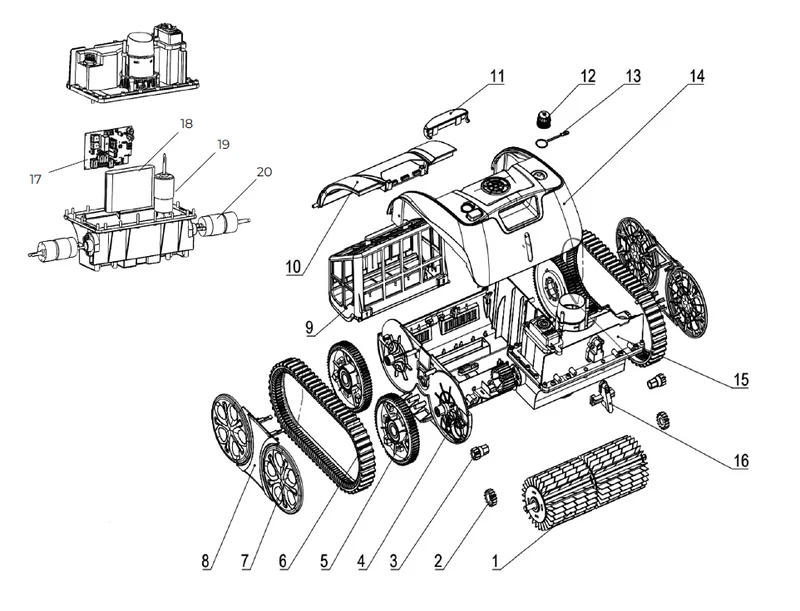 Robot Aspirador C1PRO/ E-TRON I20 NG by WYBOT - Recambios