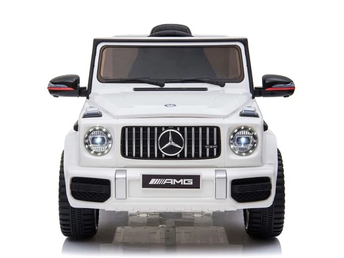 Mercedes G63 Amg, 12 Volt Kinderauto Met Lithium Accu, Rubberen Banden, Leder Zitting En Meer