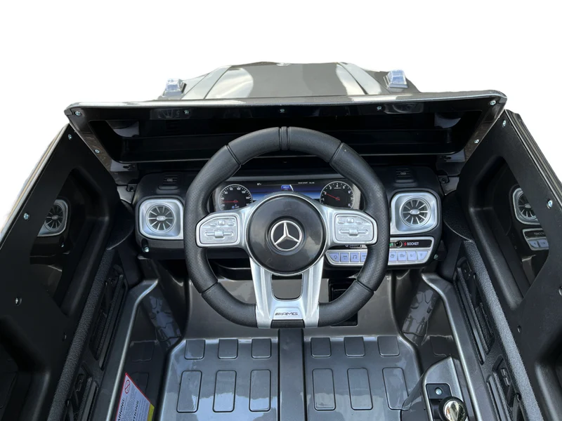 Mercedes G63, Kinderauto Met Lithium Accu, Rubberen Banden, Leder Zitje