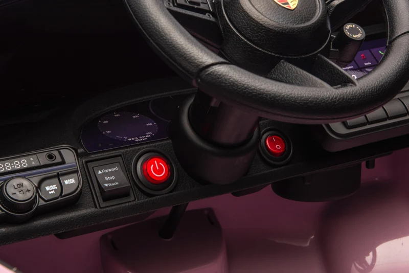 Porsche Macan Turbo, Elektrische Kinderauto Met Een Lithium Accu, Muziek Module, Rubberen Banden En Meer.