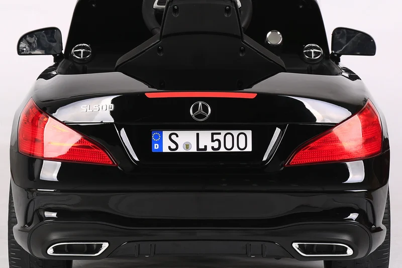 Mercedes Sl500, 12 Volt Elektrische Kinderauto Met Een Lithium Accu, Rubberen Banden, Leder Zitje En Meer!