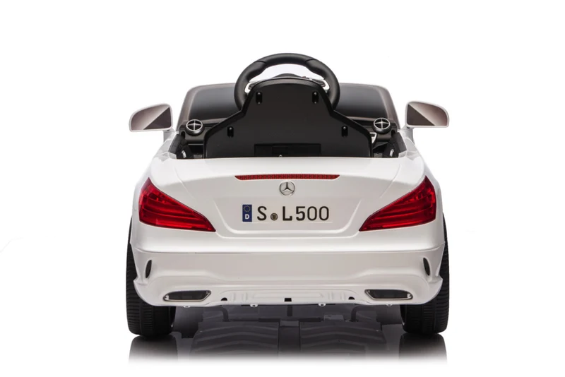 Mercedes Sl500, 12 Volt Elektrische Kinderauto Met Een Lithium Accu, Rubberen Banden, Leder Zitje En Meer!
