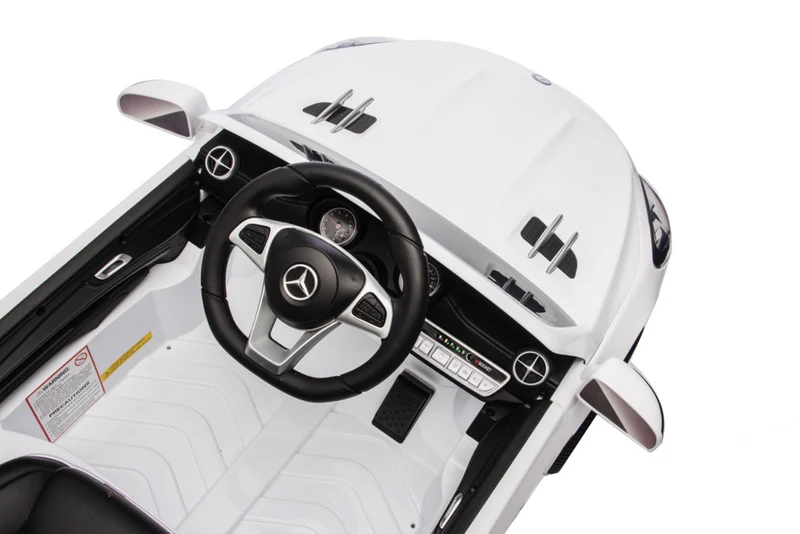 Mercedes Sl500, 12 Volt Elektrische Kinderauto Met Een Lithium Accu, Rubberen Banden, Leder Zitje En Meer!