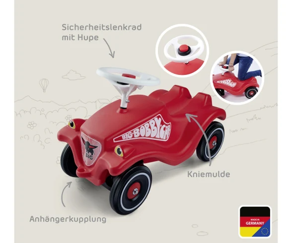 BIG-Bobby-Car-Classic – Rode Loopauto met Toeter