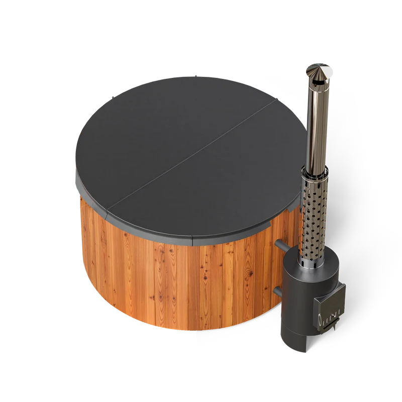 Houtgestookte hottub Extern - Oskar - 6 personen (Rond)