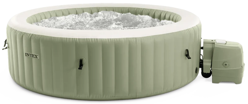 Intex Pure Spa Bubble Massage Olive Green – 4‑persoons