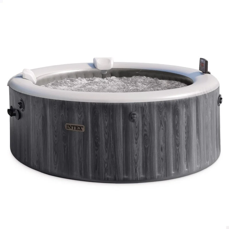 Intex PureSpa Greywood Deluxe opblaasbare spa, 6 persoons